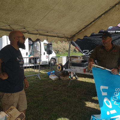 Manuel et Patrick en pleine discussion