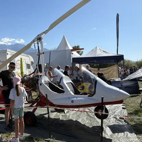 Le gyrocoptère de la Coupe Icare