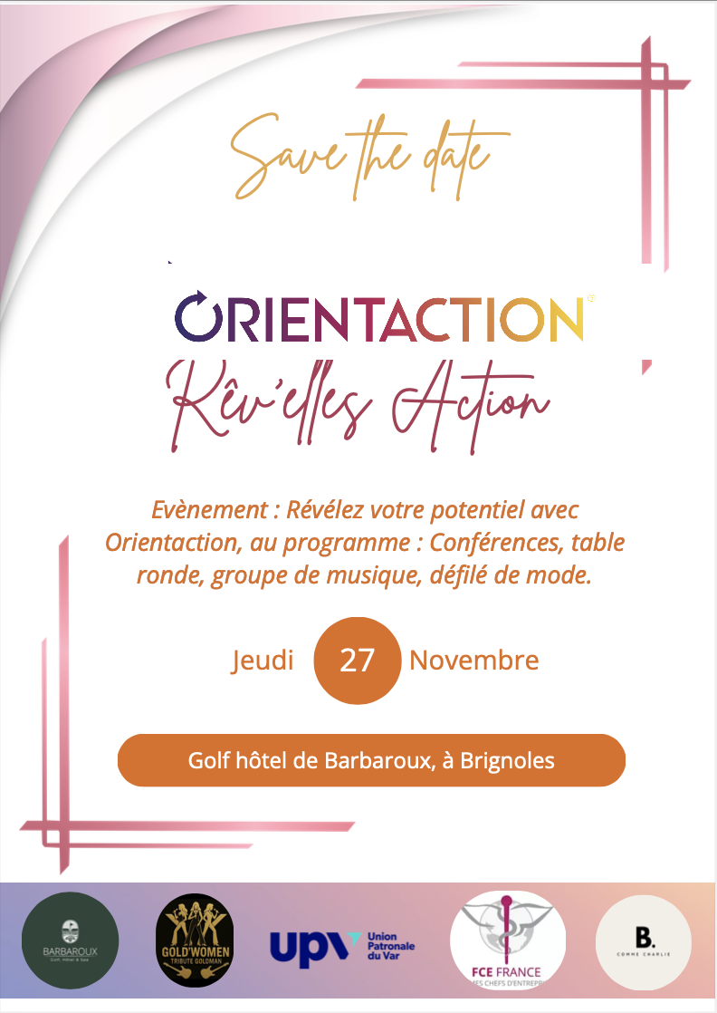 Affiche événement Rêv’elles’Action : Conférences, coaching et défilé pour libérer le potentiel et le leadership féminin.